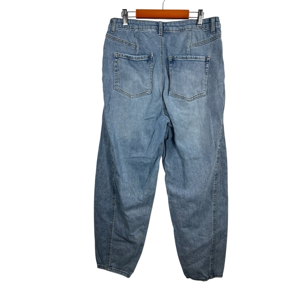 SO Women's Super High Rise Balloon Leg Blue Denim Jeans Size 11/30W - Picture 2 of 8